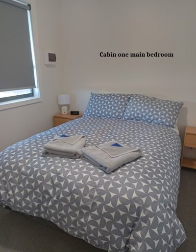 cabin one main bedroom