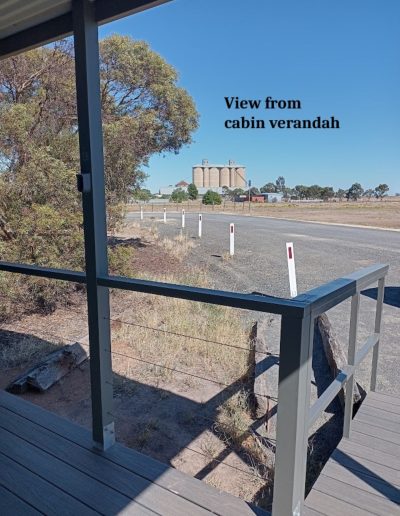 view from cabin verandah